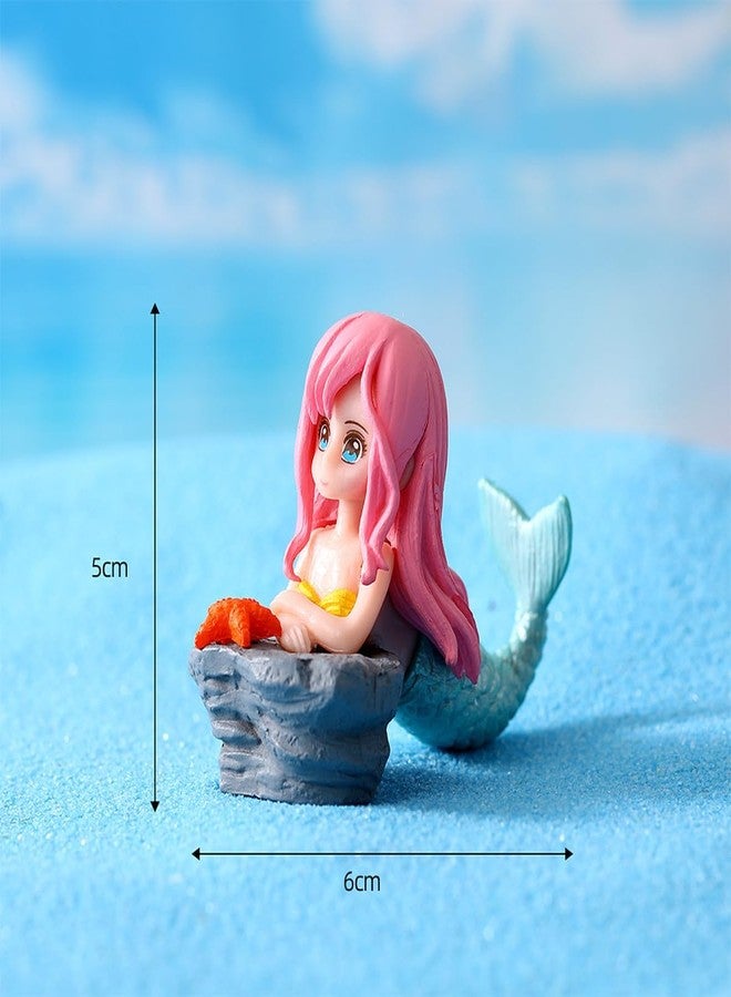 TRADESK Anky Cute Mermaid Toy for Aquarium Fish Tank, Terrarium, Cake, DIY and Home Decorations | Multipurpose Decoration Toy (Pack of 3) - Image 5